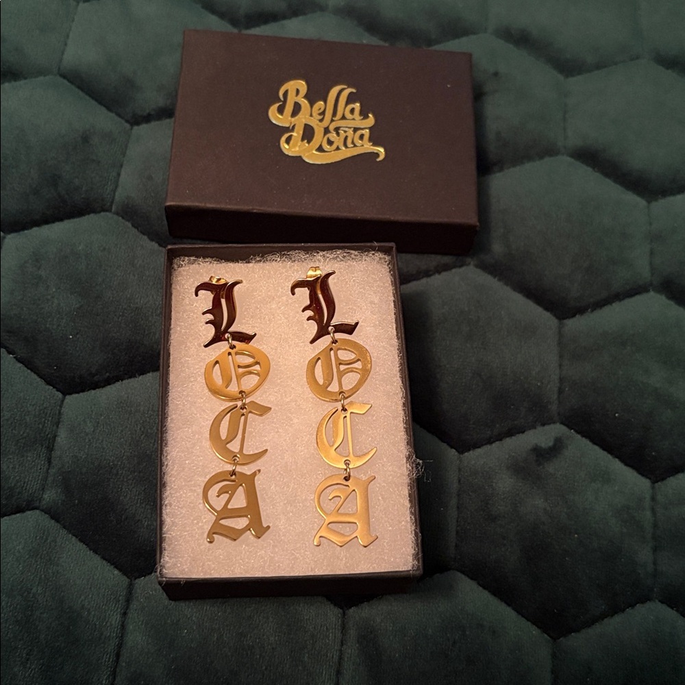 Bella Doña Gold 'Loca' Earrings